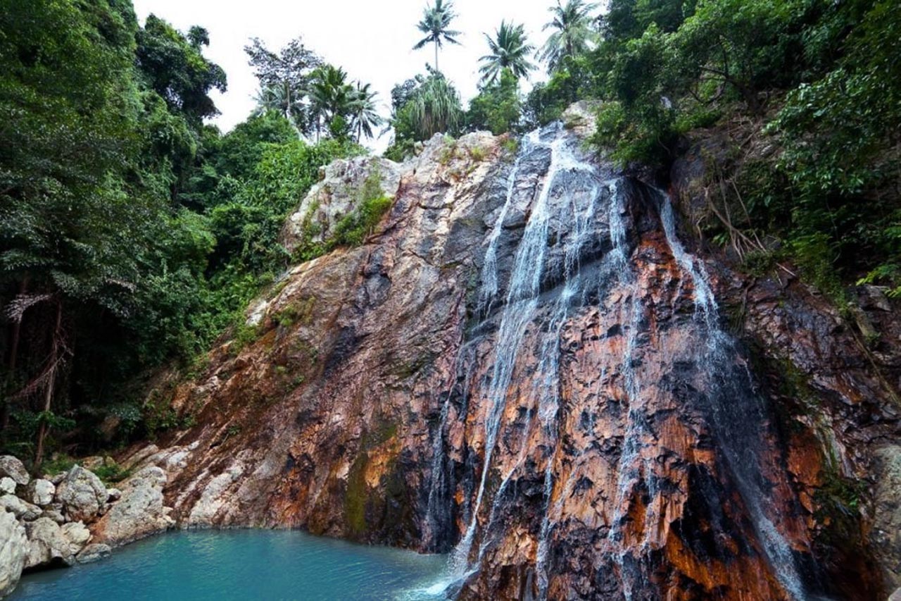 Filming in Na Muang Waterfall