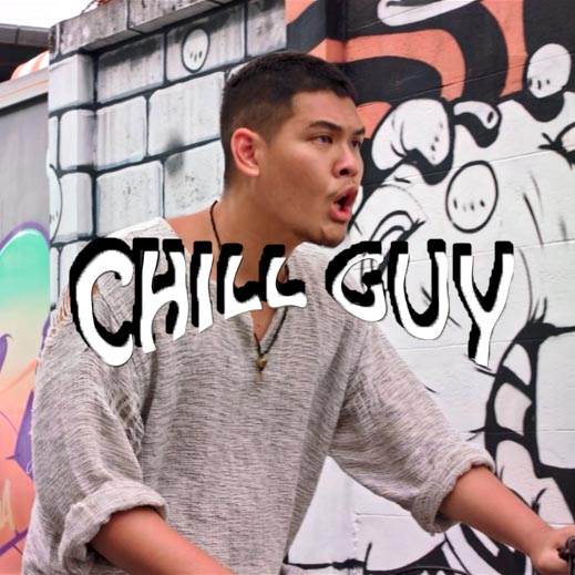 Chillguy music video camera department